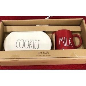 Rae Dunn Cookies and Milk Set